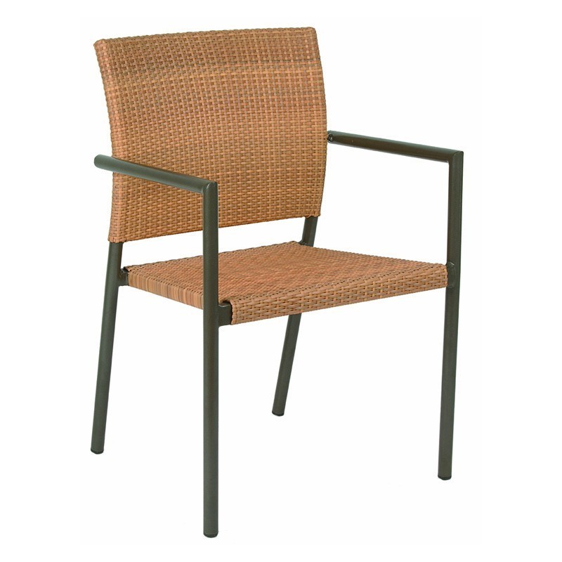 Wicker Dining Chairs on Corcega Aluminum Wicker Stackable Patio Dining Chair Is Currently Not