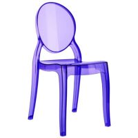Baby Elizabeth Polycarbonate Kids Chair Transparent Violet ISP051